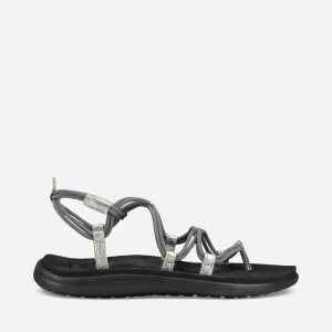 Teva Voya Infinity Metallic - Dámske Sandále - Siva/Strieborne